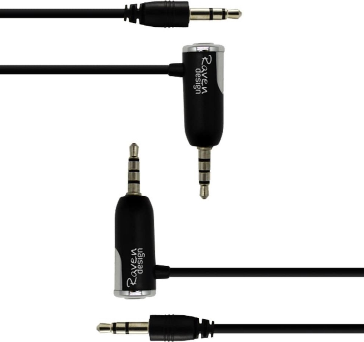 Aux kabel voor de auto met ingebouwde microfoon en afstandsbediening
