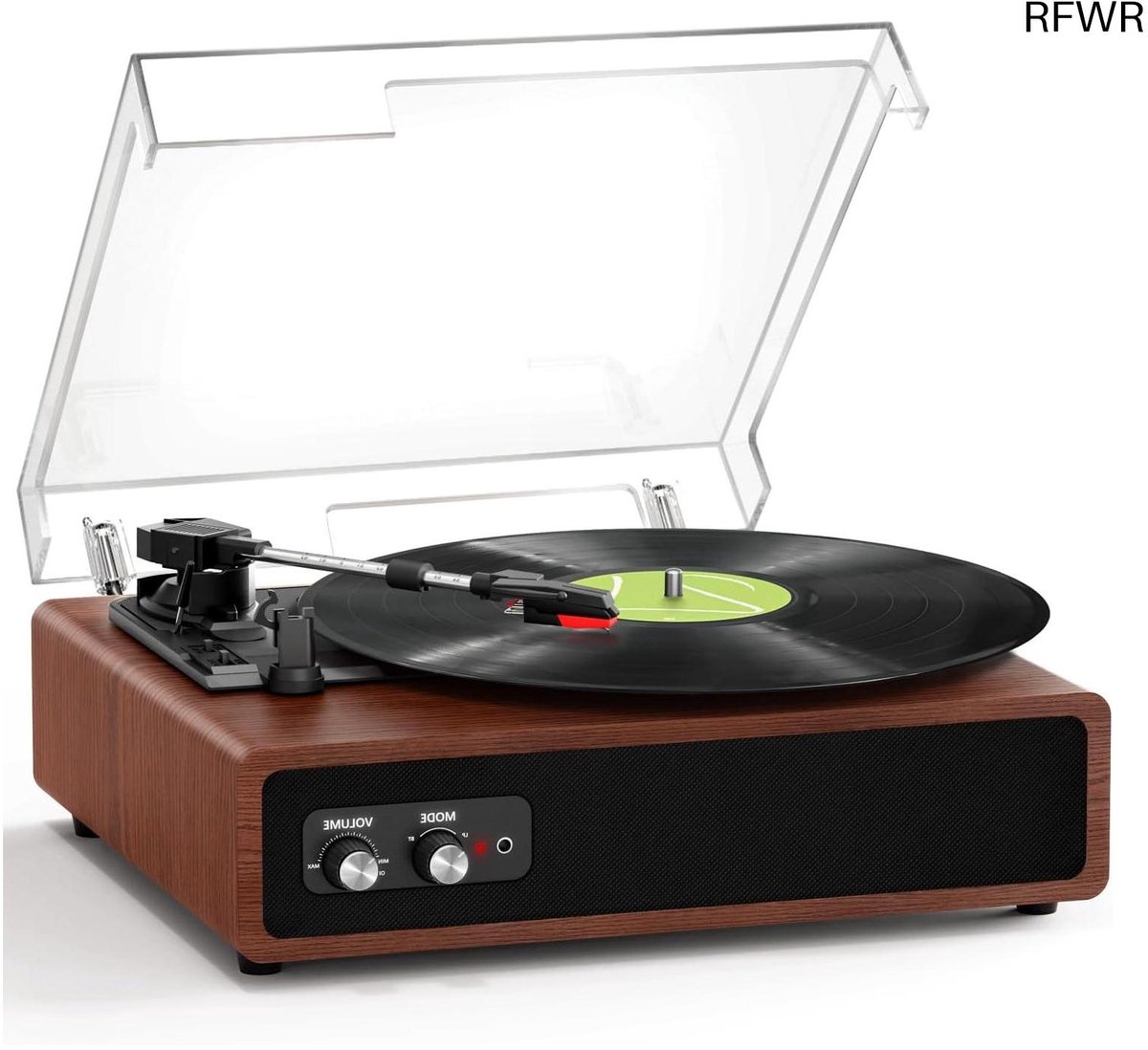 RFWR bluetooth platenspeler met ingebouwde luidsprekers