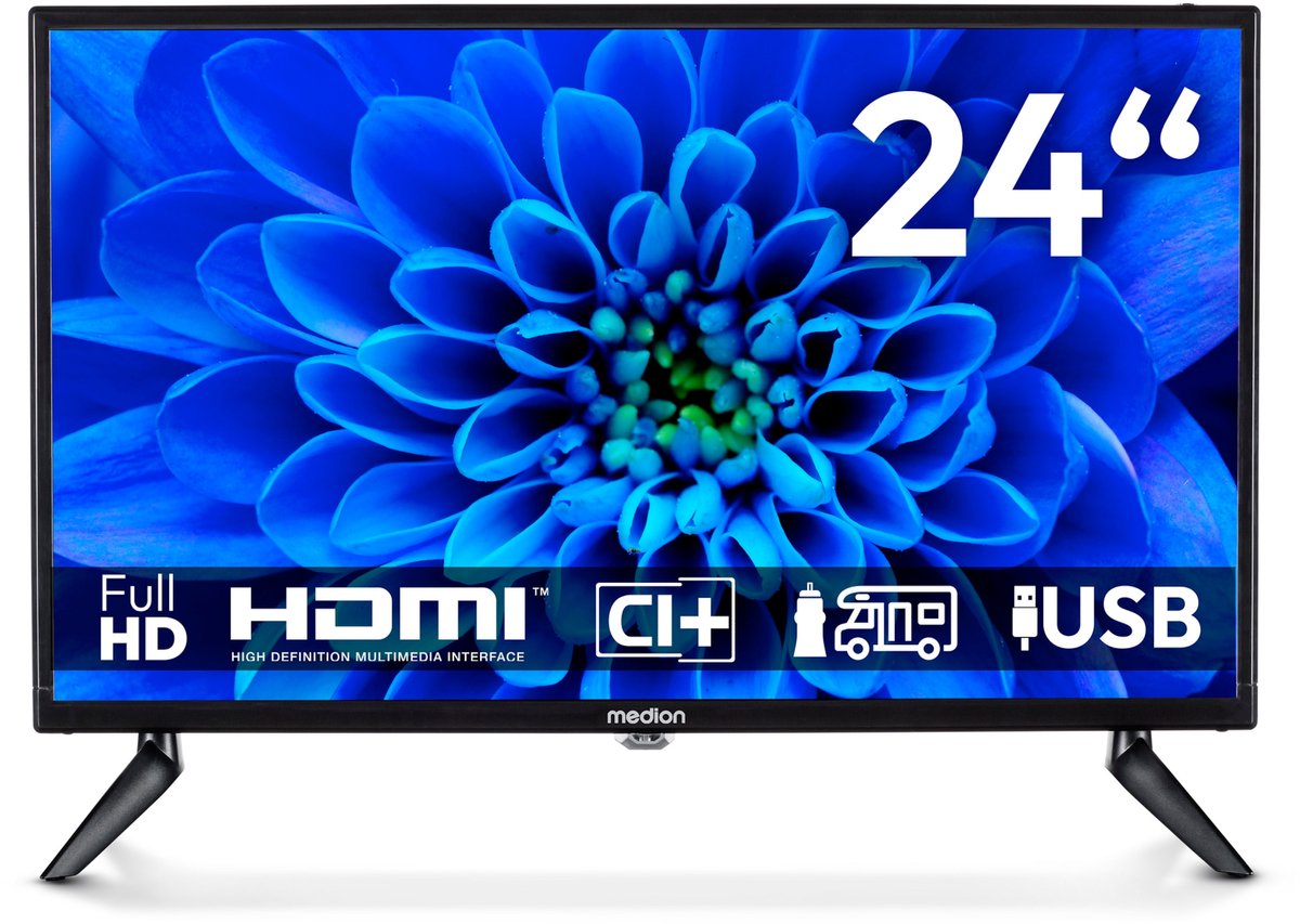 MEDION MD824000 24 inch full hd tv voor camping en tuin