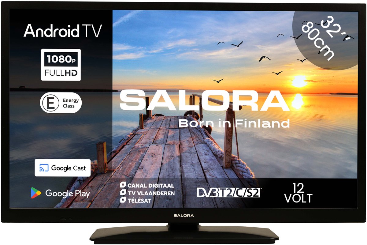 Salora MOBILE32TV 32 inch smart tv met 12 volt stekker
