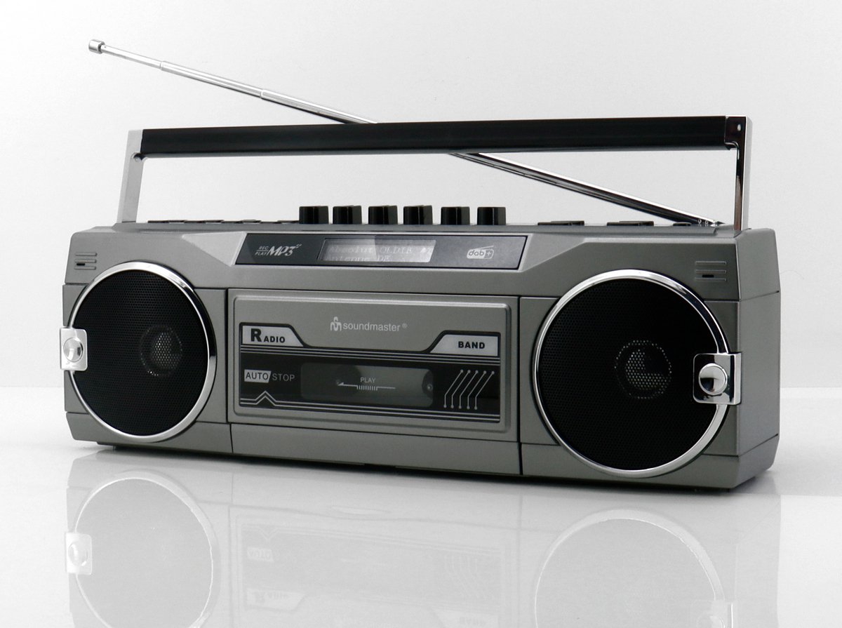 Soundmaster SRR80TI retro stereo radio-cassetterecorder