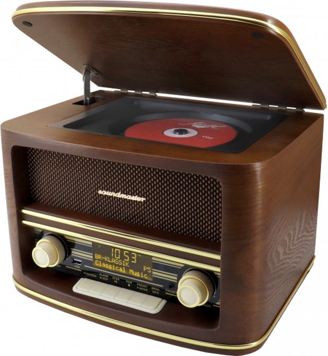 Soundmaster NR961 nostalgische cd-speler met DAB+ radio