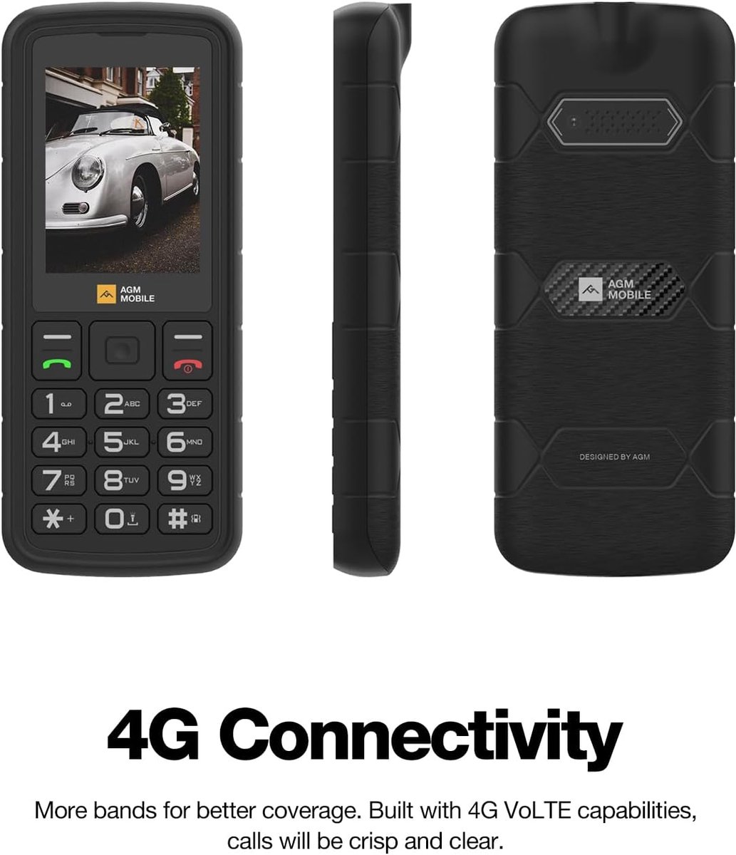 AGM Mobiles M9 robuuste dual sim telefoon met IP69-bescherming