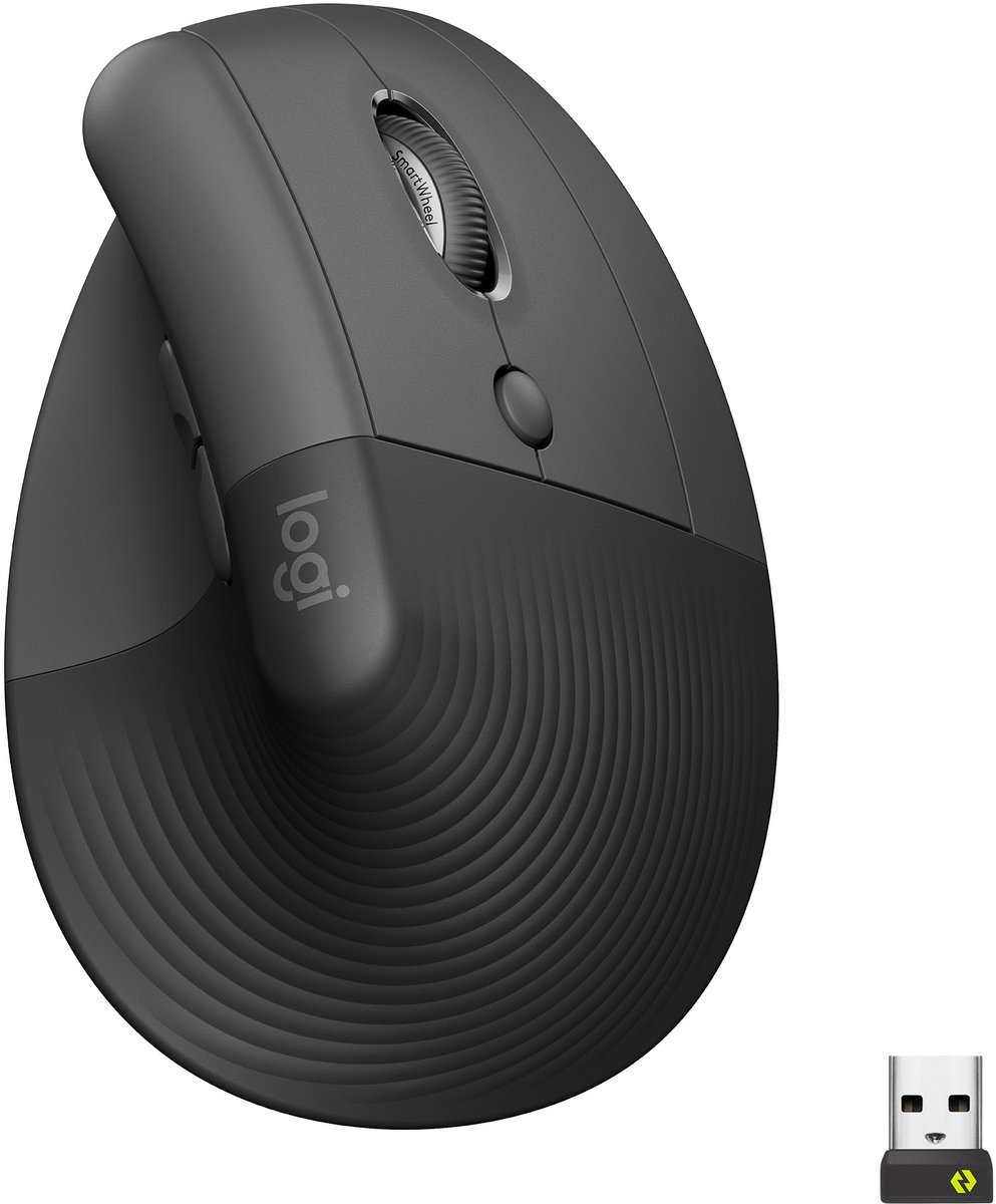 Logitech Lift verticale ergonomische muis, rechtshandig
