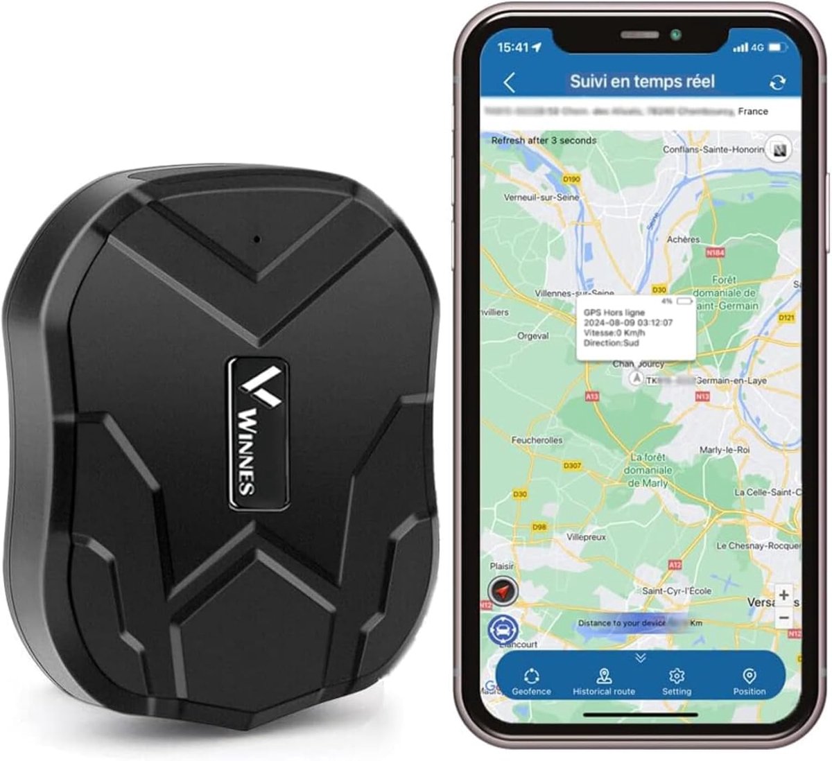 Zeerkeer TK905-2G gps-tracker voor op de fiets