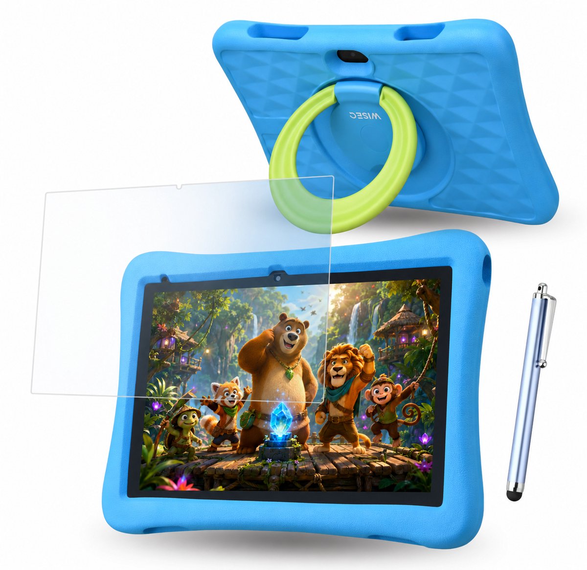 WiseQ kindertablet met 10 inch scherm en 96GB opslag