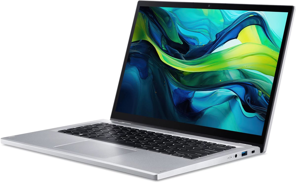 Acer Aspire Go Spin 14 2-in-1 laptop met touchscreen in zilver