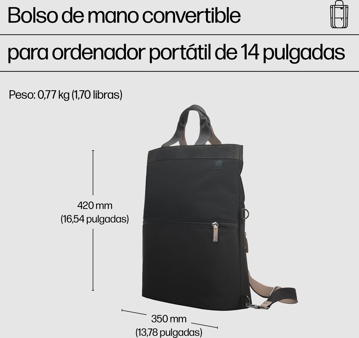 HP laptoptas 9C2H0AA in het zwart