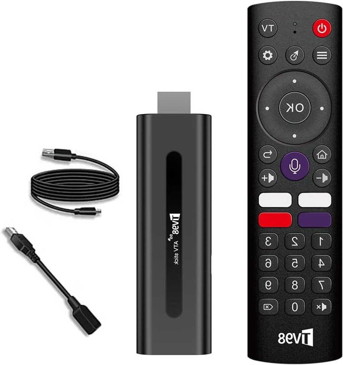 Mediaspeler smart tv-stick met ondersteuning voor 8K video