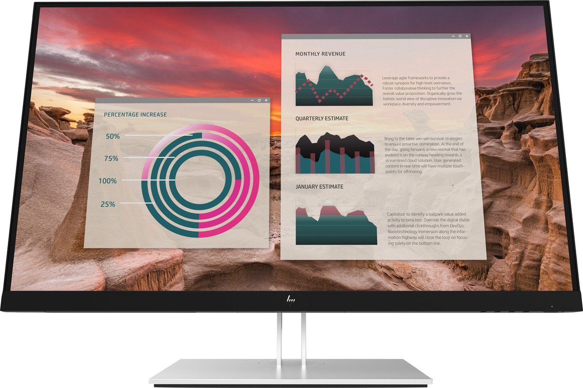 HP E27U G4 27 inch zakelijke monitor met USB-C