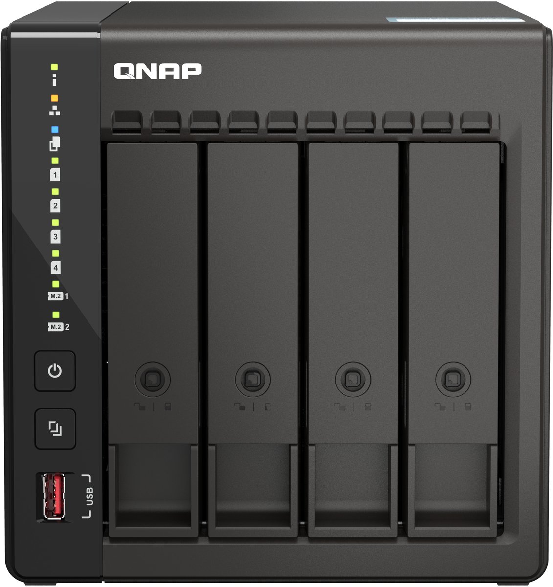 QNAP TS-453E NAS-server met vier schijfsleuven