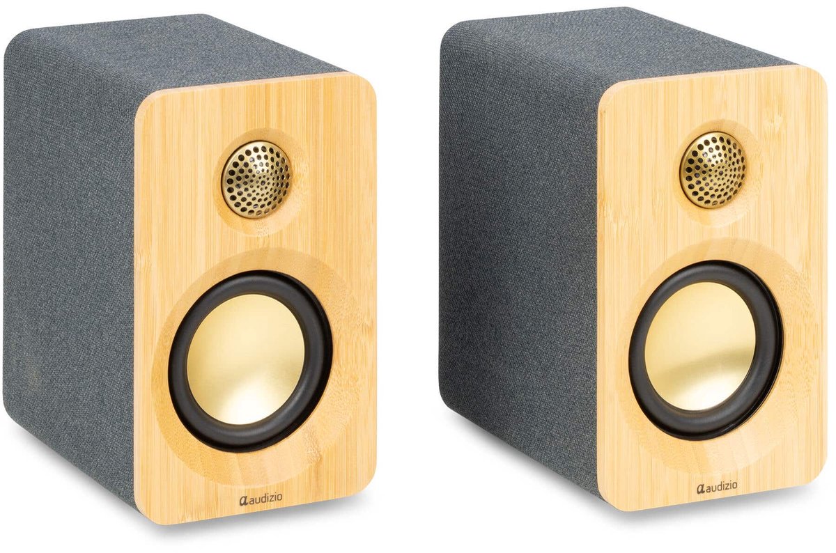 Audizio KS16 pc speakers met bamboe behuizing