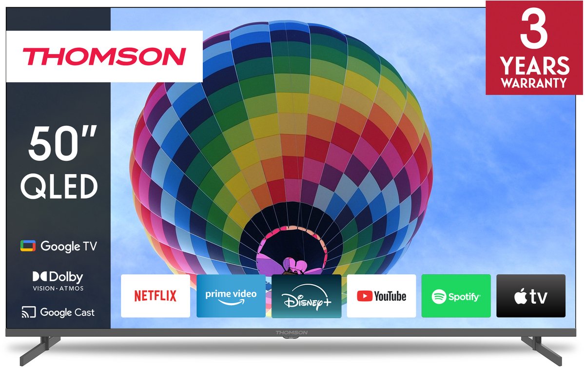 Thomson 50QG4S14 50 inch QLED tv met Google TV