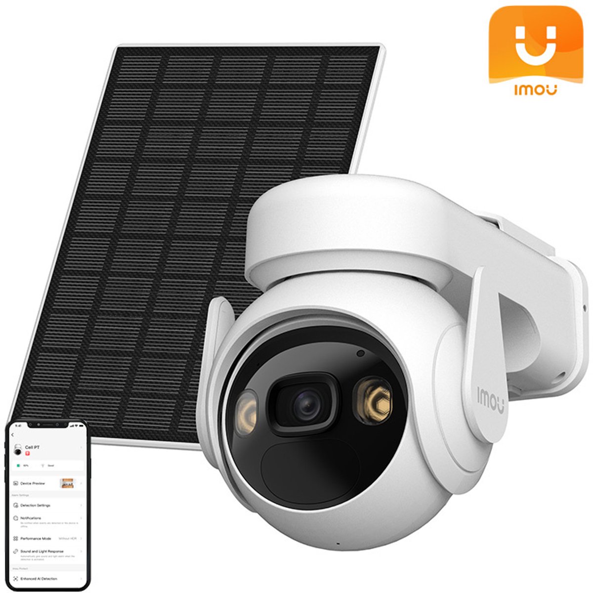 Imou Cell PT Lite Kit buitencamera met meegeleverd zonnepaneel