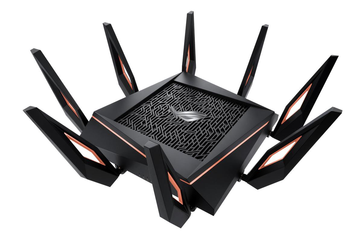 ASUS ROG Rapture GT-AX11000 gaming router in het zwart