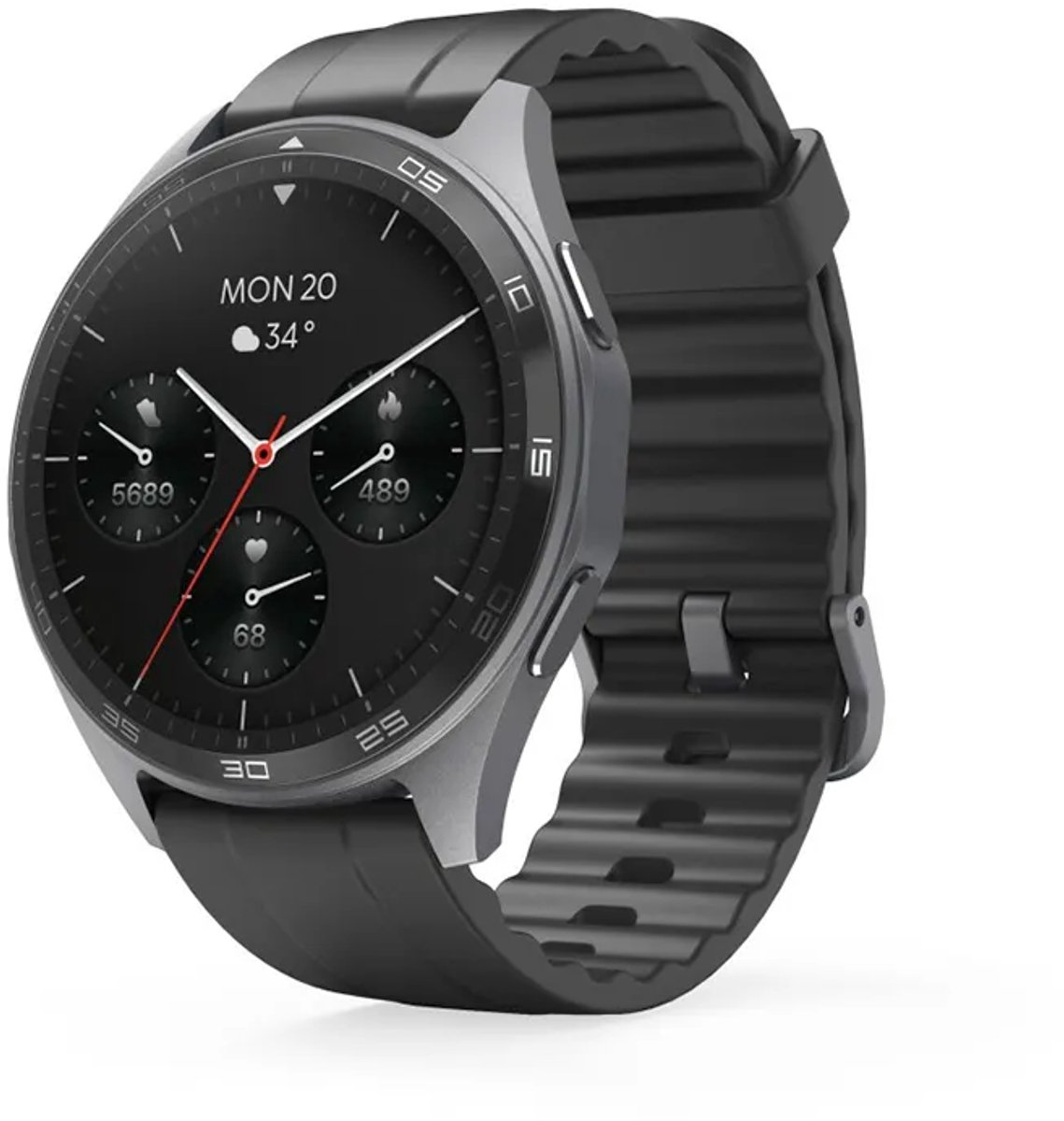 Hama 7010 Black smartwatch met AMOLED-scherm en GPS