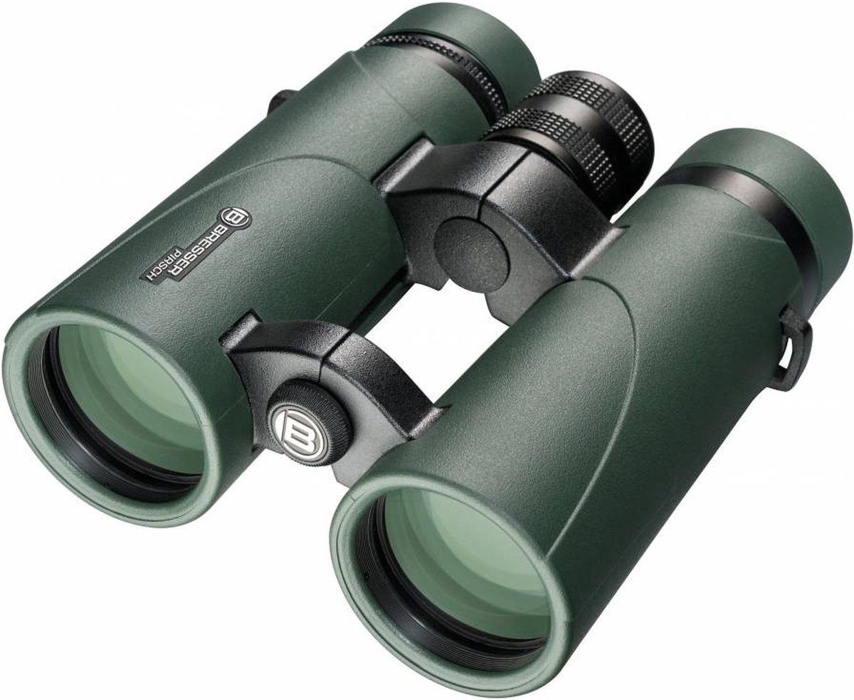 Bresser Pirsch 10x42 verrekijker in groen met draagtas
