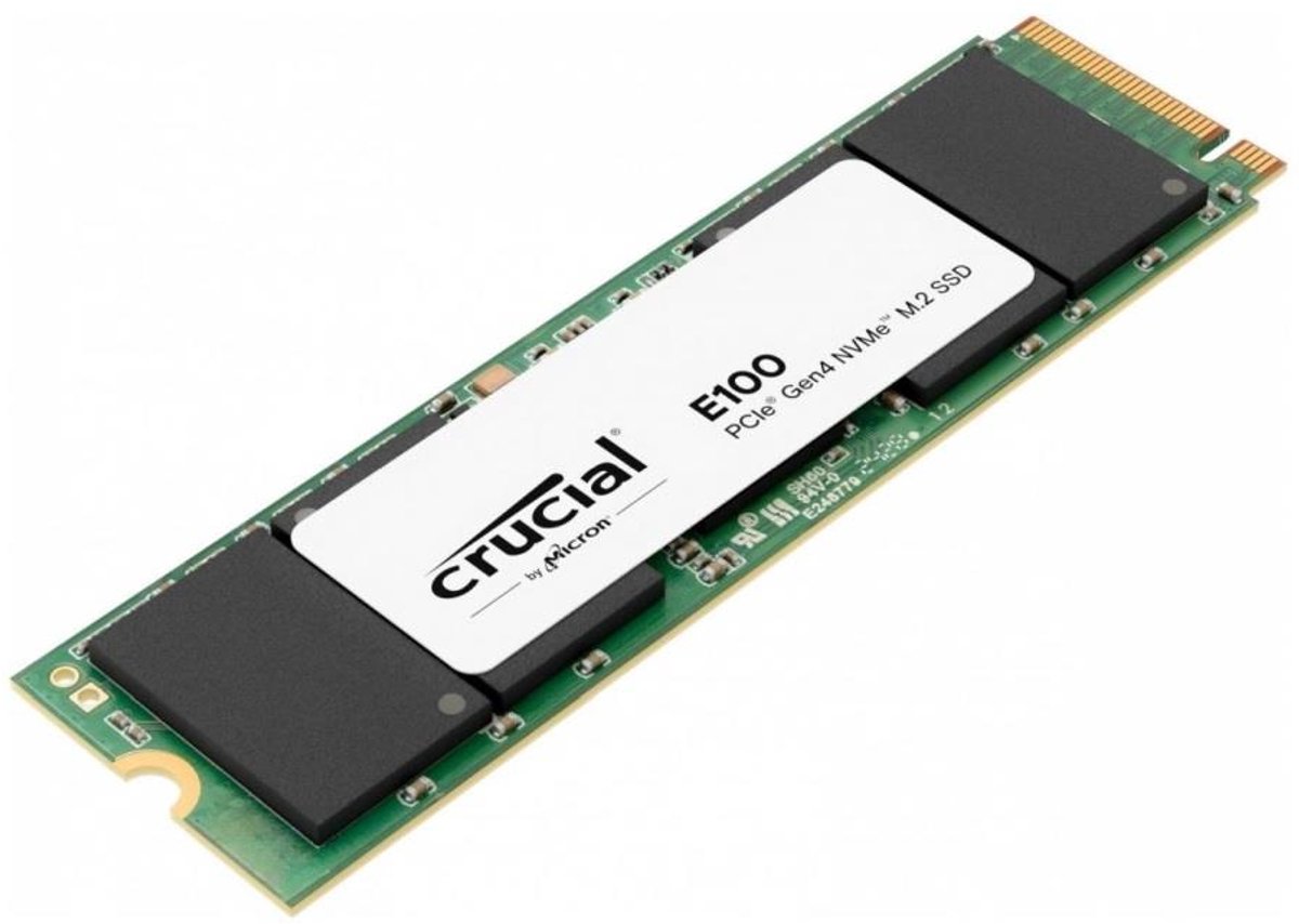 Crucial E100 480GB NVMe SSD voor een snellere laptop