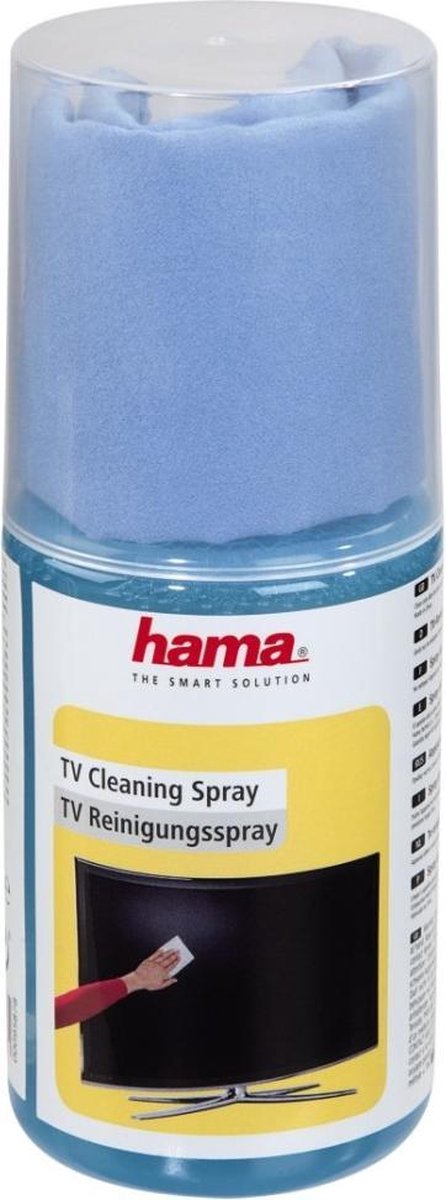 Hama reinigingsspray voor tv-schermen met bijpassend microvezeldoekje