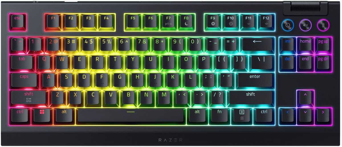 Razer BlackWidow V4 draadloos gaming toetsenbord met RGB-verlichting