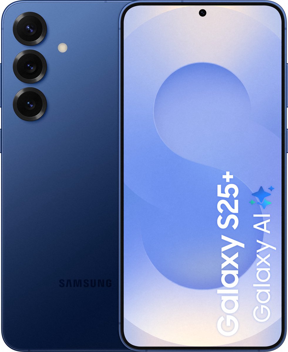 Samsung Galaxy S25 Plus smartphone in de kleur Navy