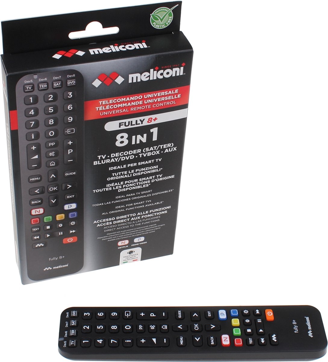 Meliconi Fully 8 in 1 universele afstandsbediening