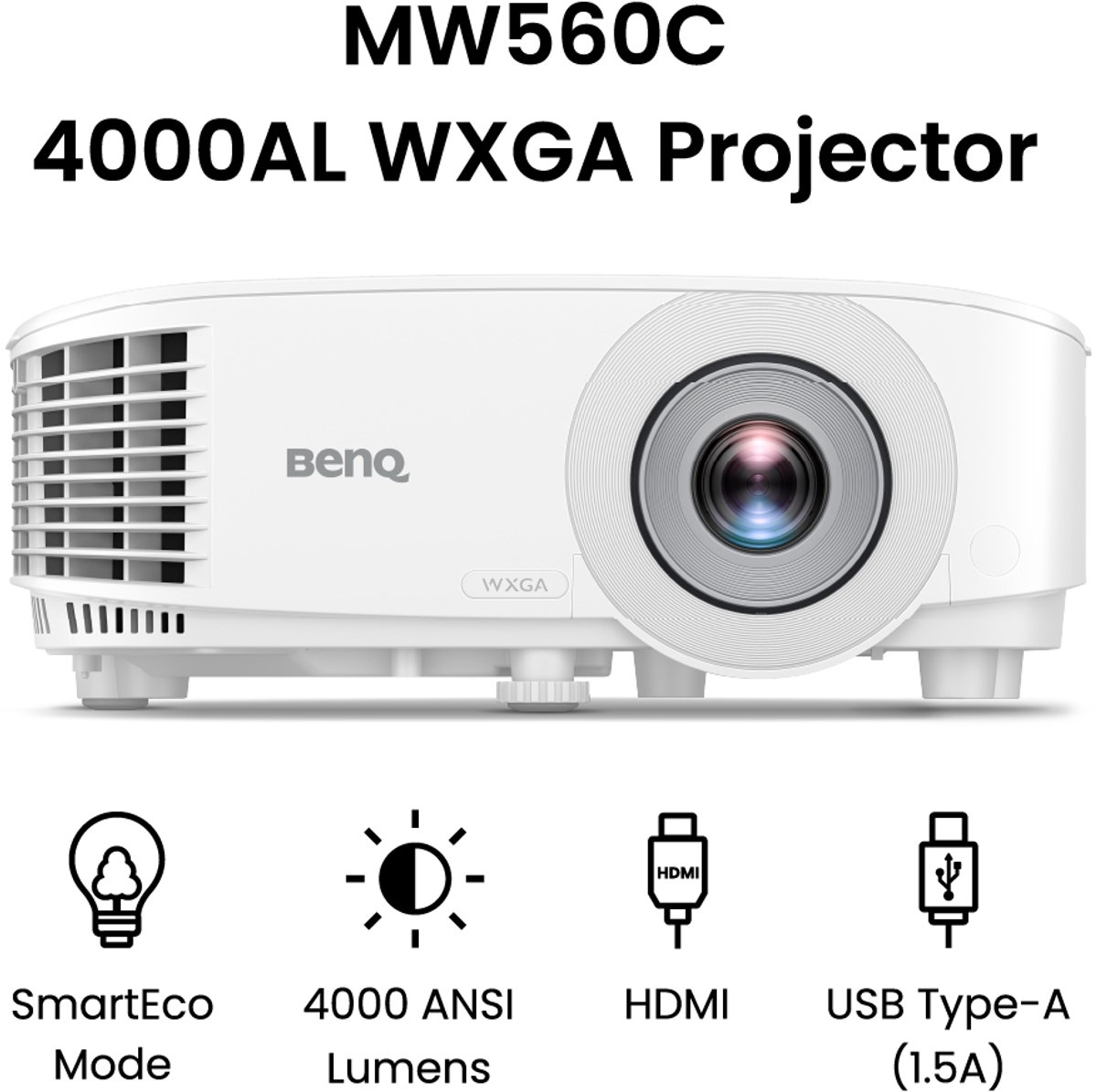BenQ Beamer MW560C projector voor kantoor of thuis