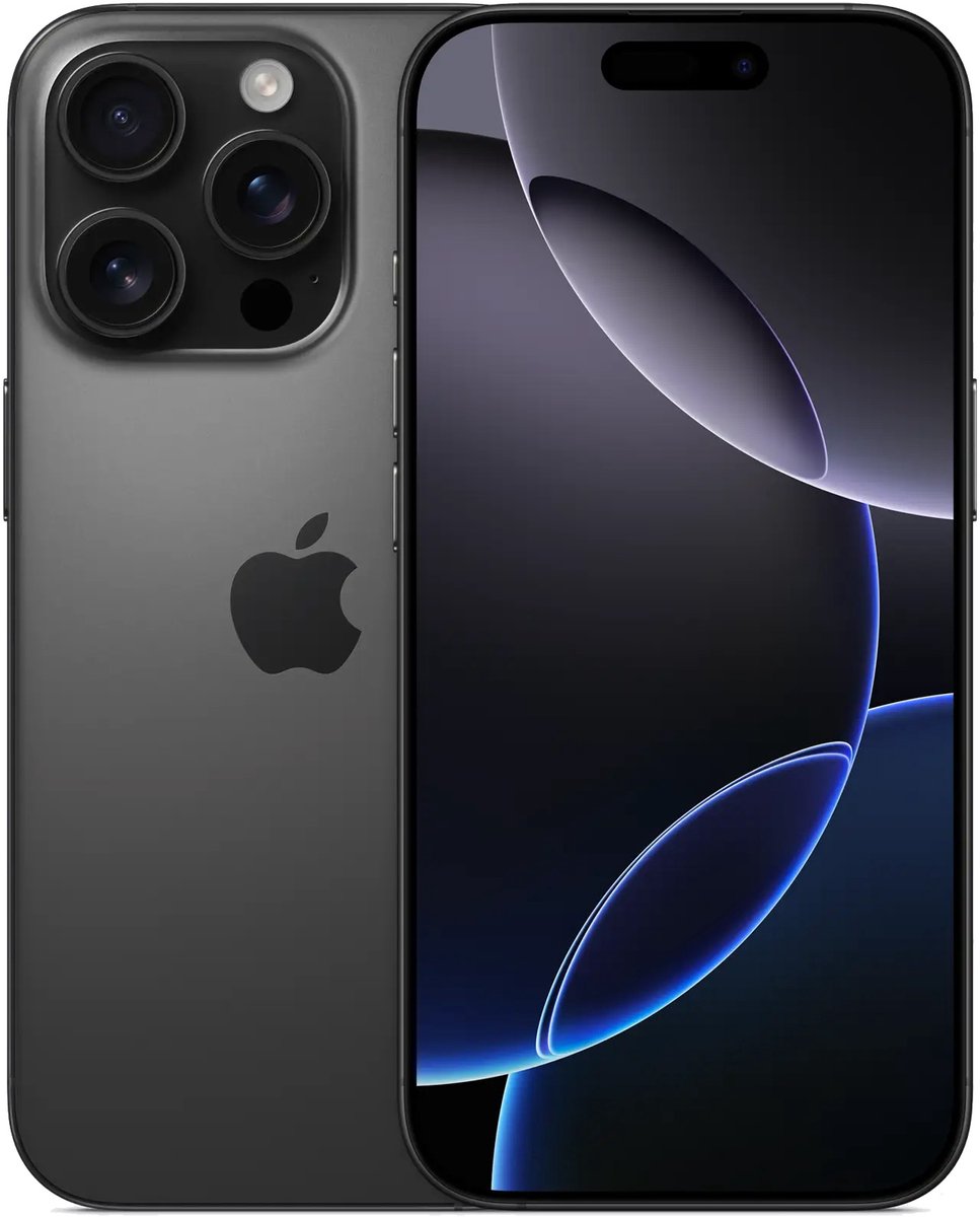 Apple iPhone 16 Pro in Zwart Titanium