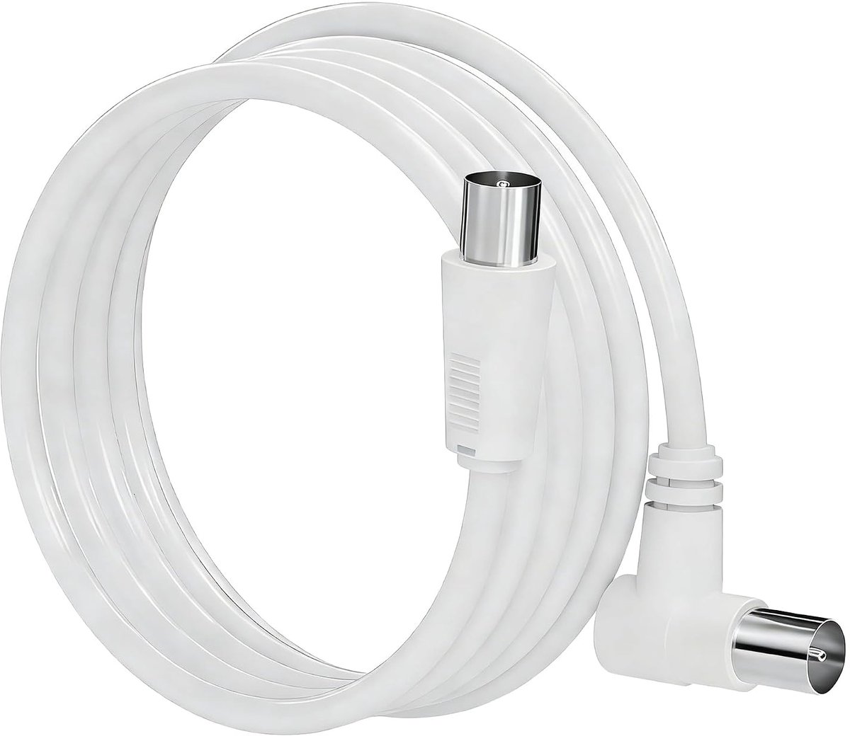 Flexibele coaxkabel van 3 meter voor DVB-T2, DVB-C en DVB-S2