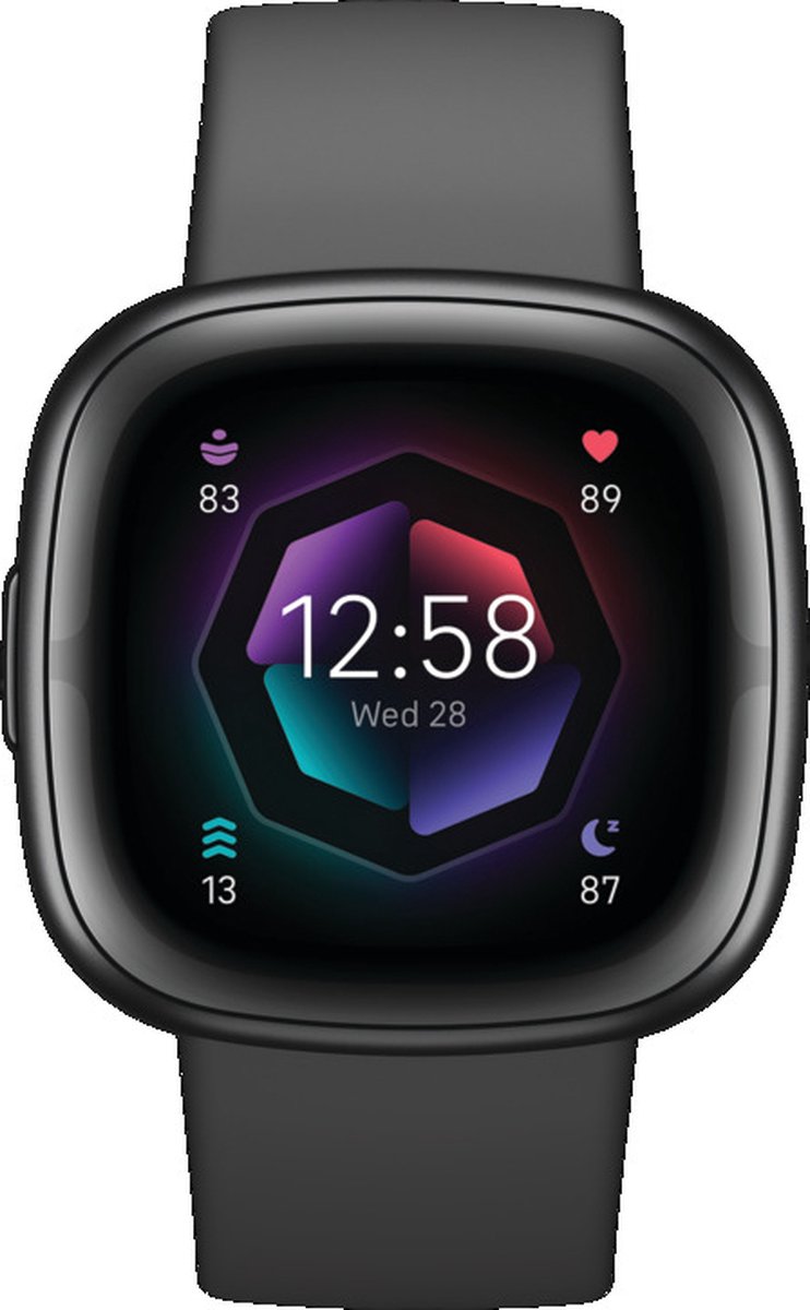 Fitbit Sense 2 smartwatch in het zwart
