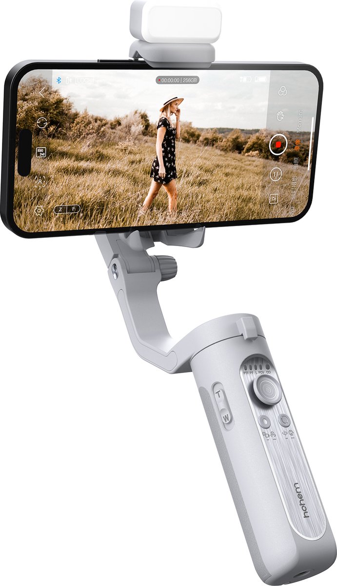 Hohem iSteady XE lichtgewicht smartphone gimbal met magnetisch lampje
