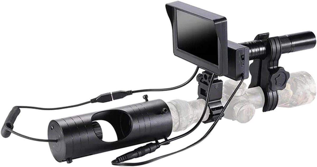 Infrarood nachtzichtcamera voor buiten observatie met 4,3 inch scherm