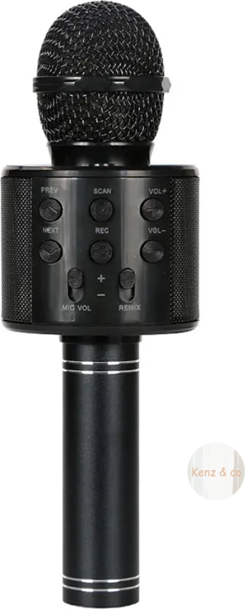Kenz&co karaoke microfoon met stemvervormer en echo-functie