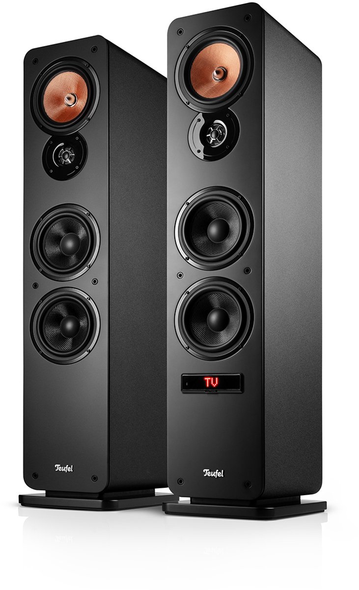 Teufel Ultima 40 ACTIVE 3 actieve vloerstaande luidsprekers in zwart