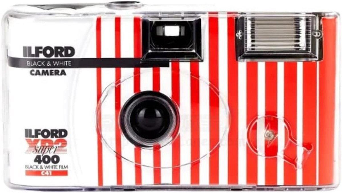 Wegwerpcamera met zwart-wit film, verpakking van twee stuks