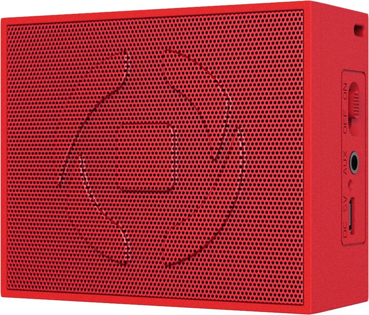 Celly Up Mini rode compacte draadloze speaker met aux-aansluiting