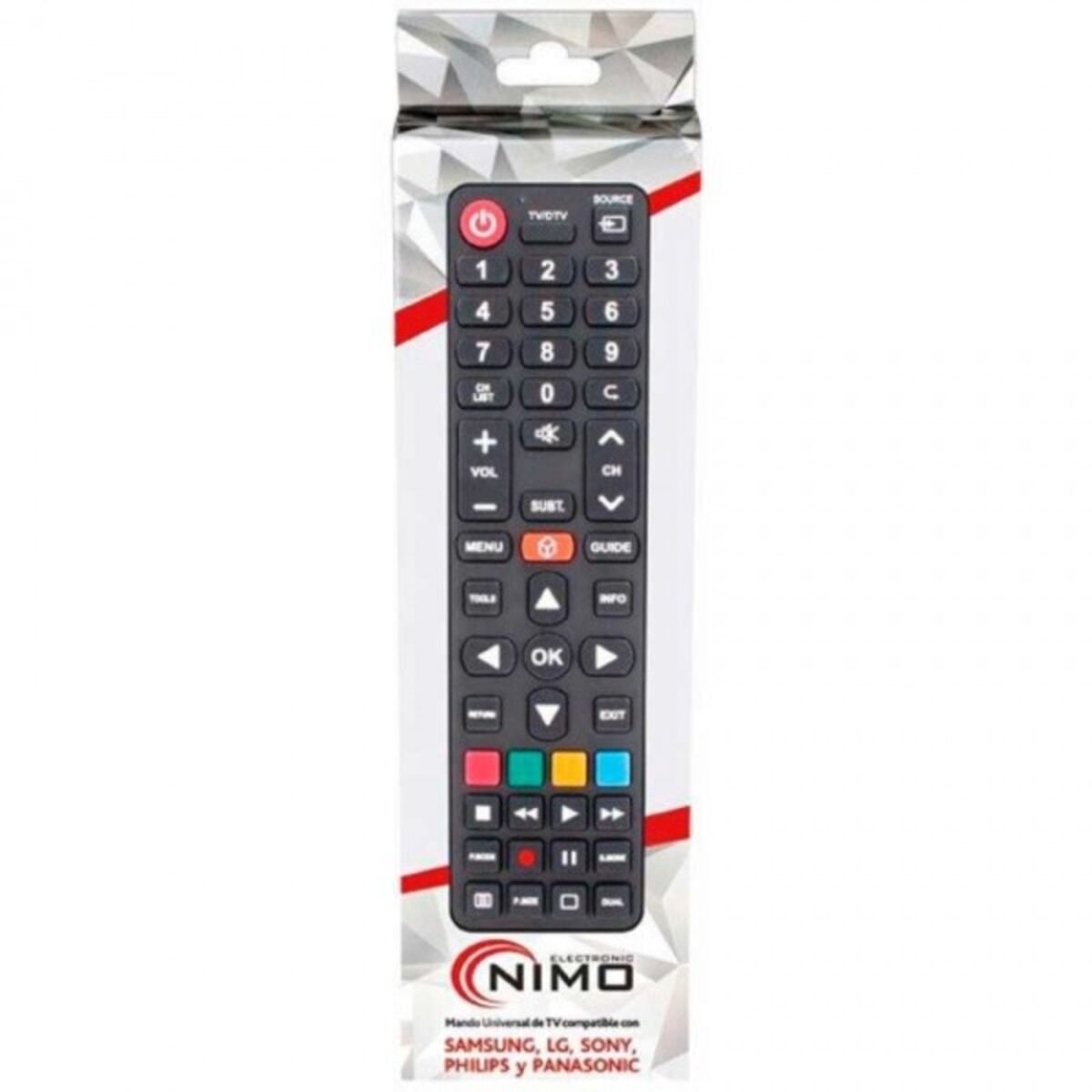Nimo universele afstandsbediening voor LG, Panasonic, Philips, Samsung en Sony tv's
