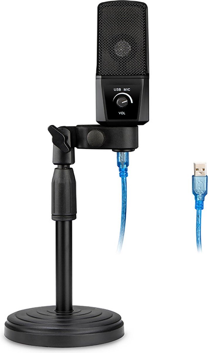 Aengus ES310 usb-microfoon set met desktop microfoonstandaard
