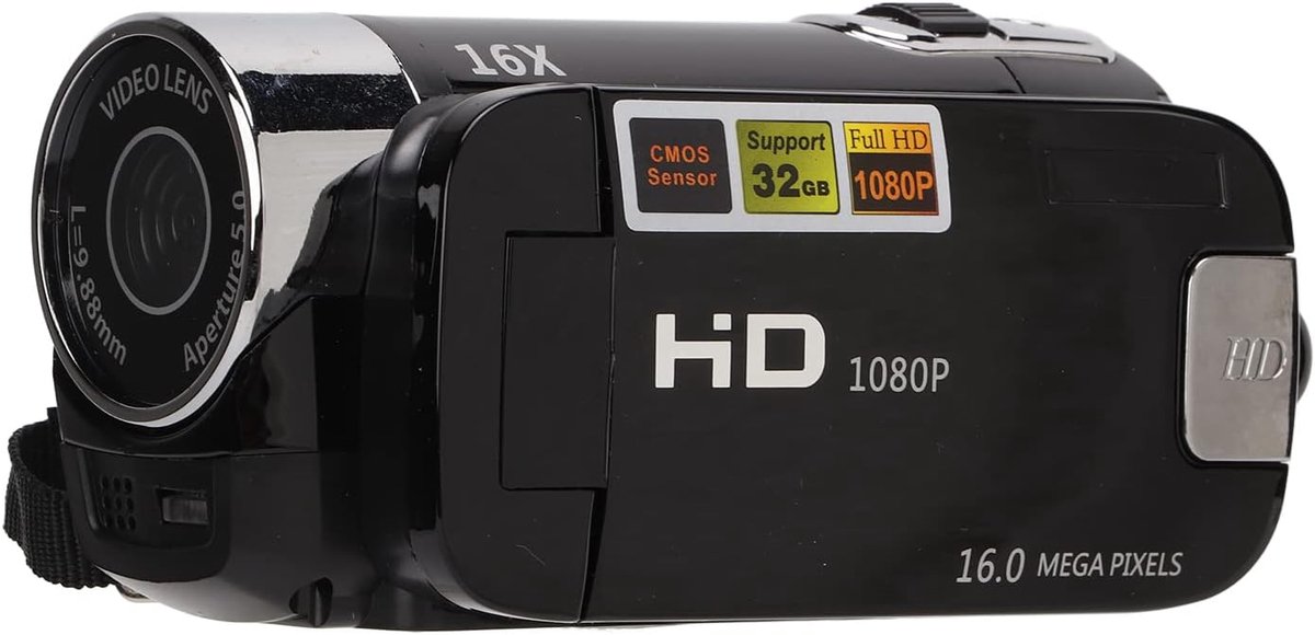 Camcorder 48MP met 270 graden draaibaar scherm
