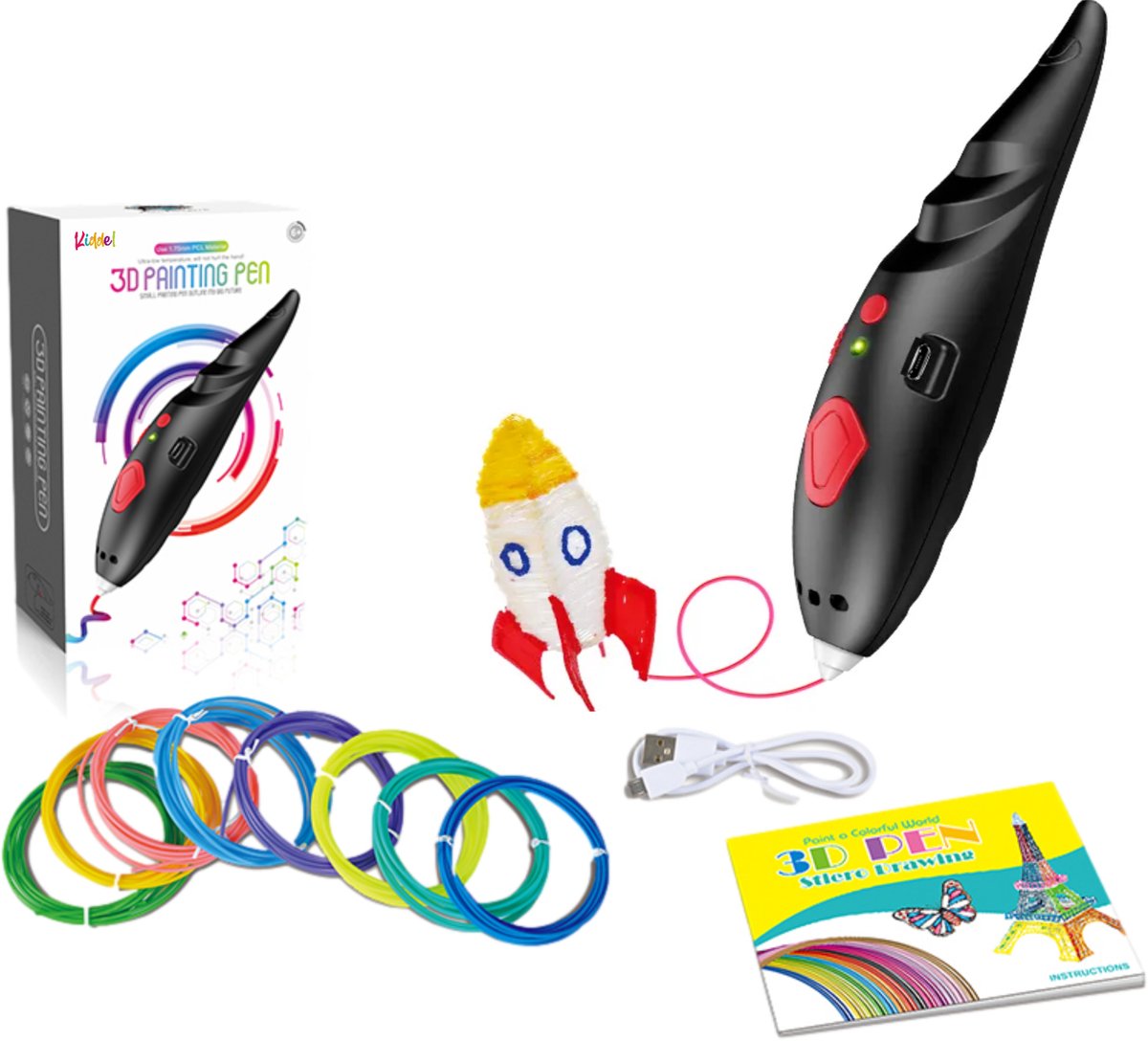 Kiddel 3D Printing Pen starterset voor kinderen