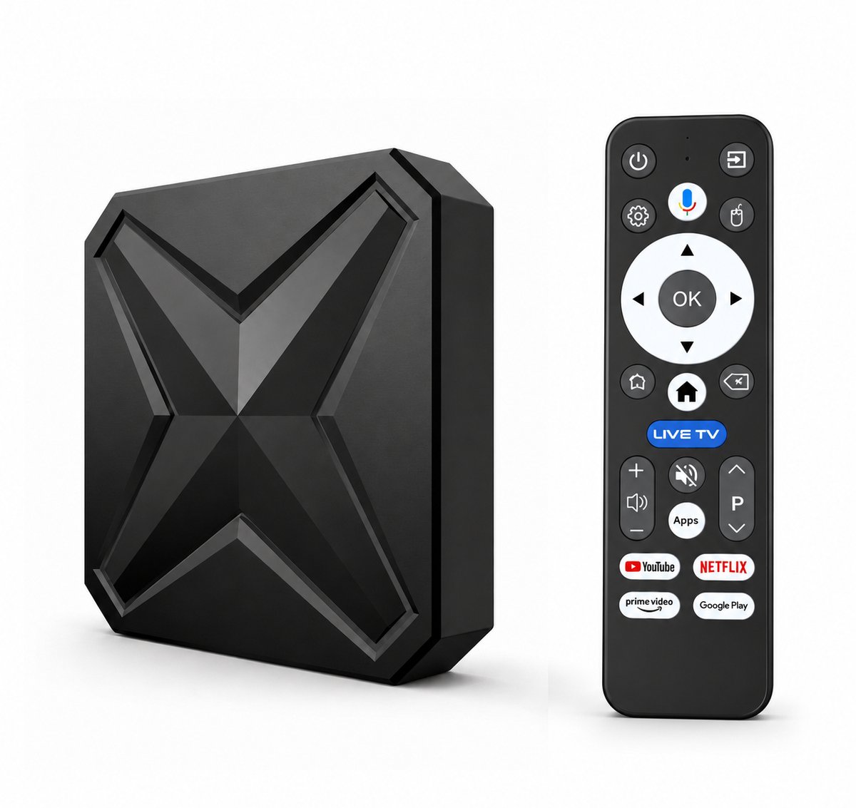 DrPhone GPU21 Android 14 TV box in het zwart