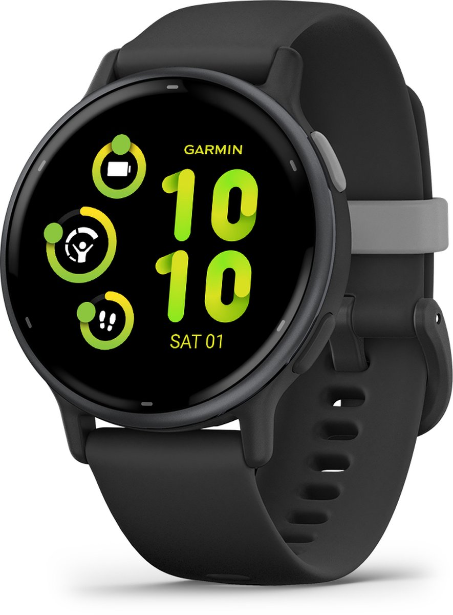 Garmin Vivoactive 5 sporthorloge met AMOLED-scherm in zwart