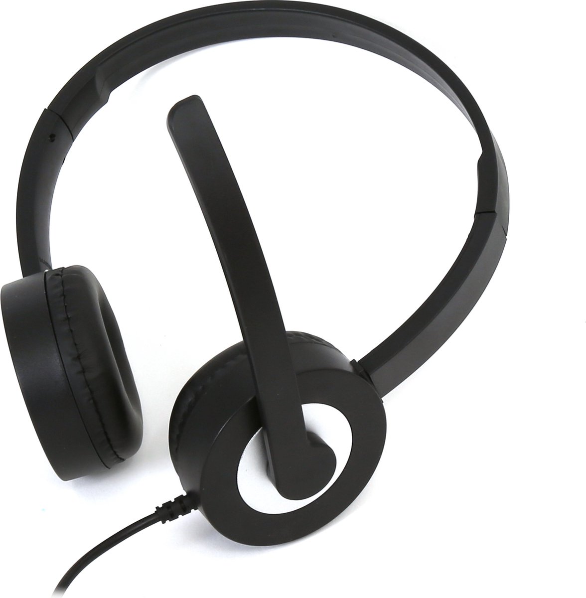Platinet FH5400 on-ear koptelefoon met microfoon in het zwart
