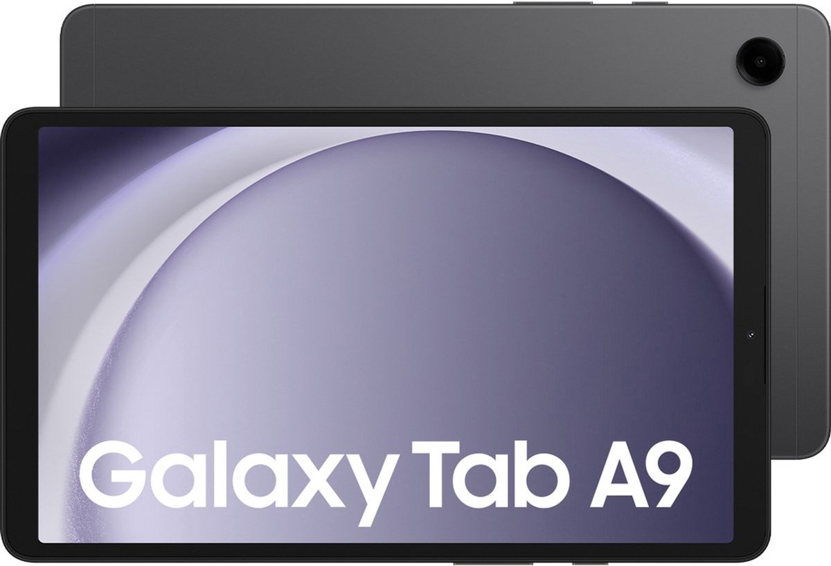 Samsung Galaxy Tab A9 tablet in de kleur Gray