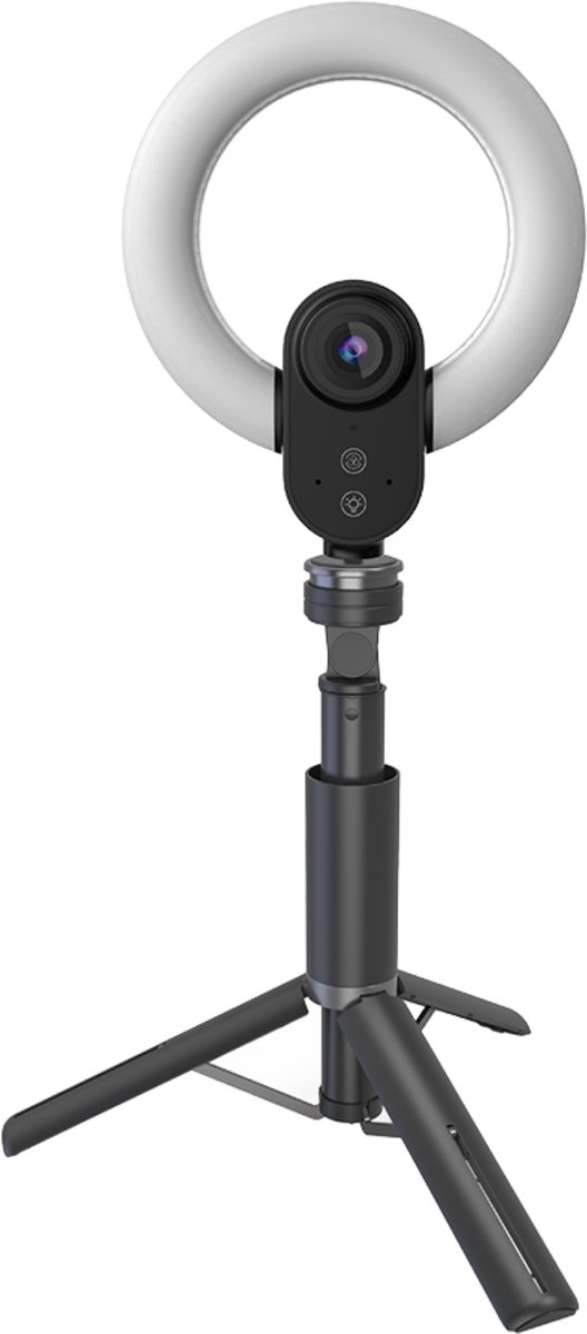 Lorgar Circulus 910 streaming webcam met ringverlichting en statief