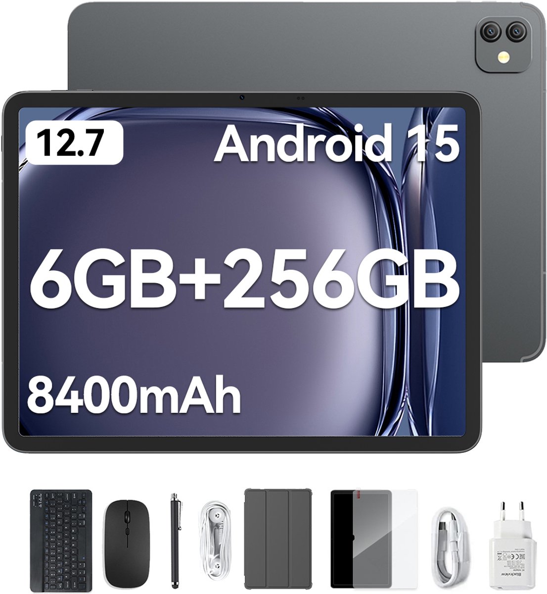 Blackview LINK 8 tablet met toetsenbord in zwarte uitvoering