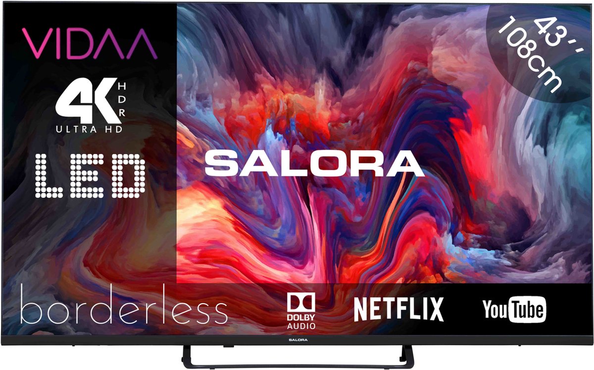 Salora FOD43UV 43 inch tv met VIDAA smart-tv-platform