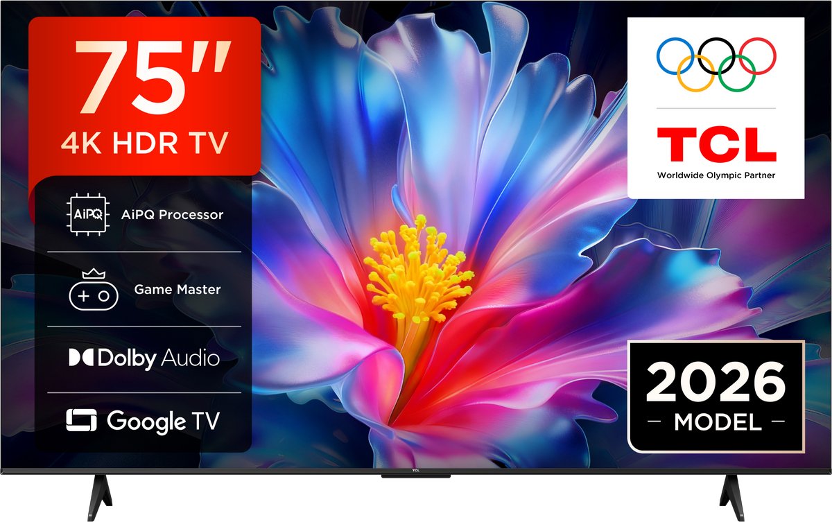 TCL 75P6L 75 inch 4K QLED grote tv