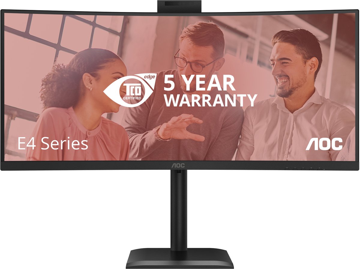 AOC CU34E4CW ultrawide monitor met 5 jaar garantie