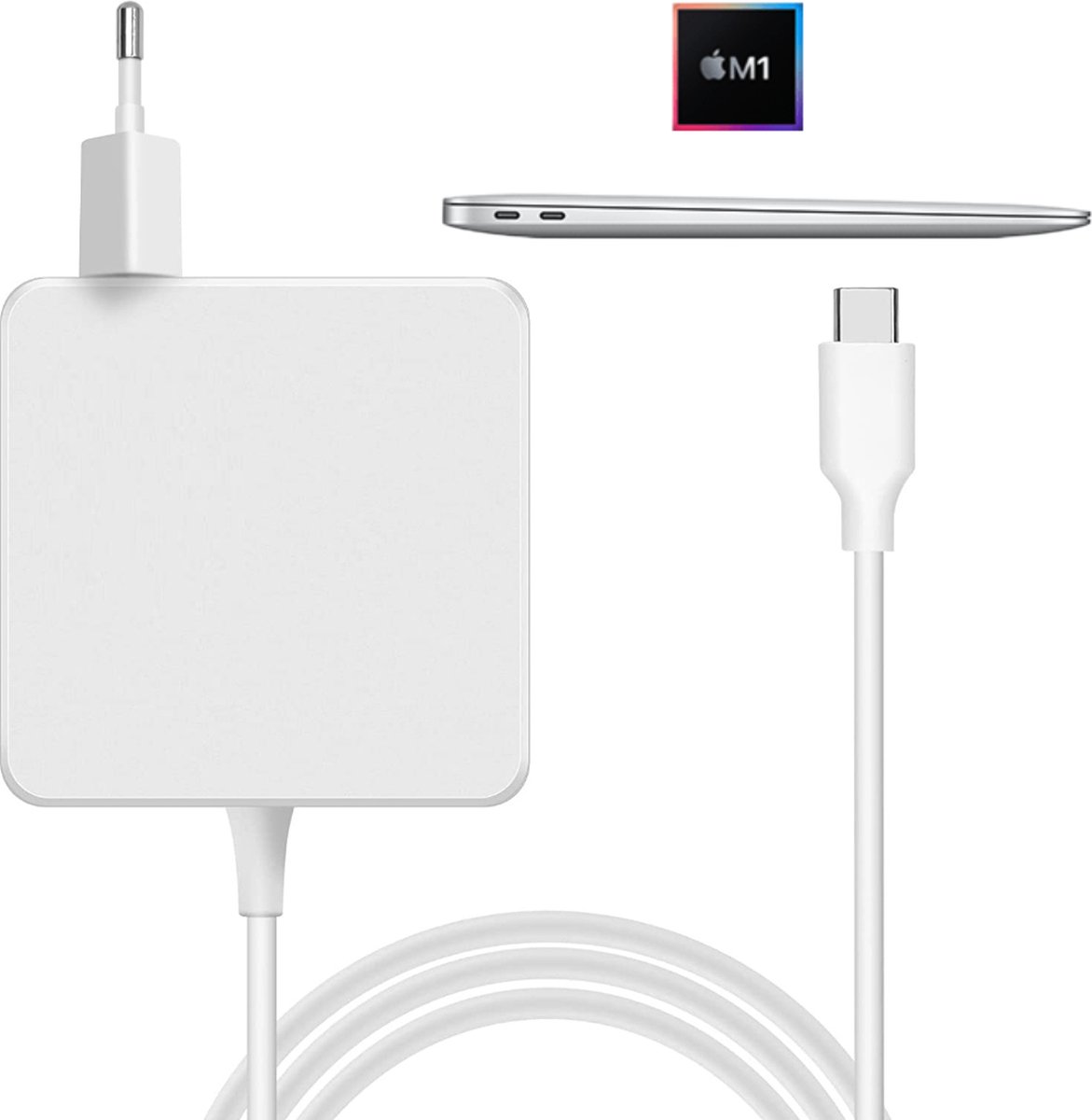 USB-C oplader van 45 watt met ingebouwde kabel voor MacBook Air